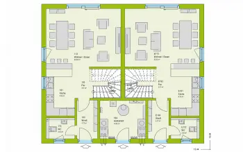 Grundriss Familienhaus FamilyStyle 21.02 S von massa haus