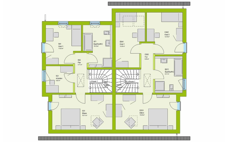 massa haus - Musterhaus FamilyStyle 24.01 S Dachgeschoss