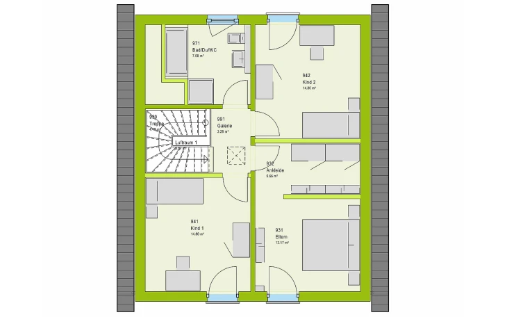 massa haus - Musterhaus LifeStyle 13.02 S Dachgeschoss