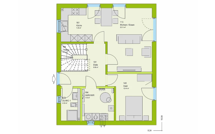 massa haus - Musterhaus LifeStyle 13.02 S Erdgeschoss