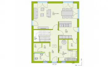 Grundriss Stadtvilla / Villa LifeStyle 13.09 W von massa haus