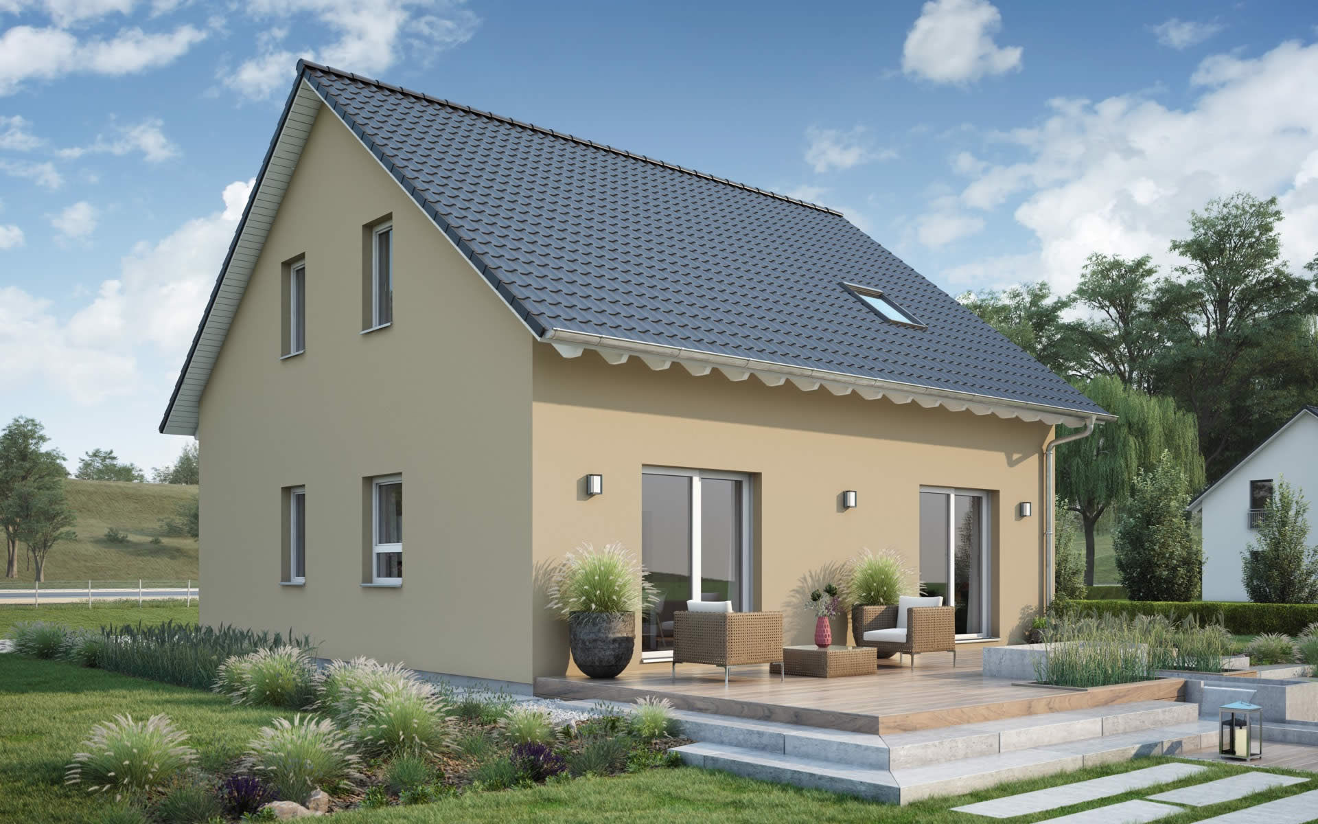 Musterhaus Fertighaus LifeStyle 15.01 S von massa haus GmbH