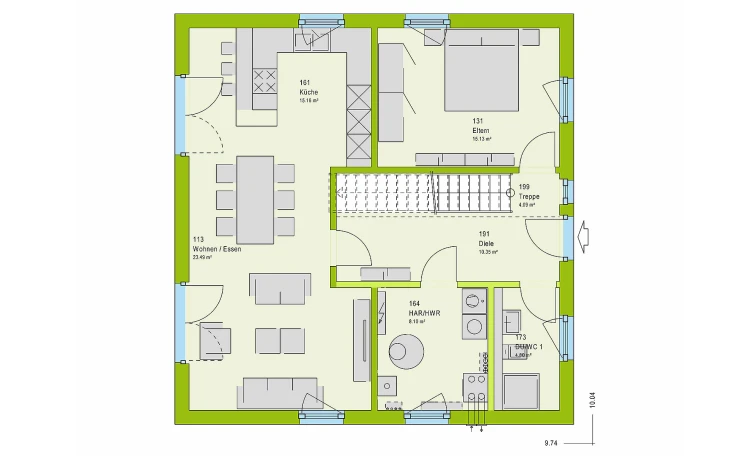 massa haus - Musterhaus LifeStyle 15.01 S Erdgeschoss