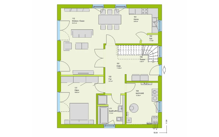 massa haus - Musterhaus LifeStyle 17.01 S Erdgeschoss