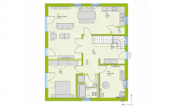 Grundriss Familienhaus LifeStyle 17.01 S von massa haus