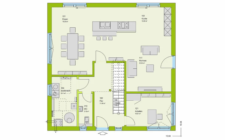 massa haus - Musterhaus LifeStyle 18.04 W Erdgeschoss