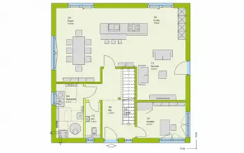 Grundriss Stadtvilla / Villa LifeStyle 18.04 W von massa haus