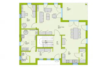 Grundriss Stadtvilla / Villa LifeStyle 19.03 W von massa haus