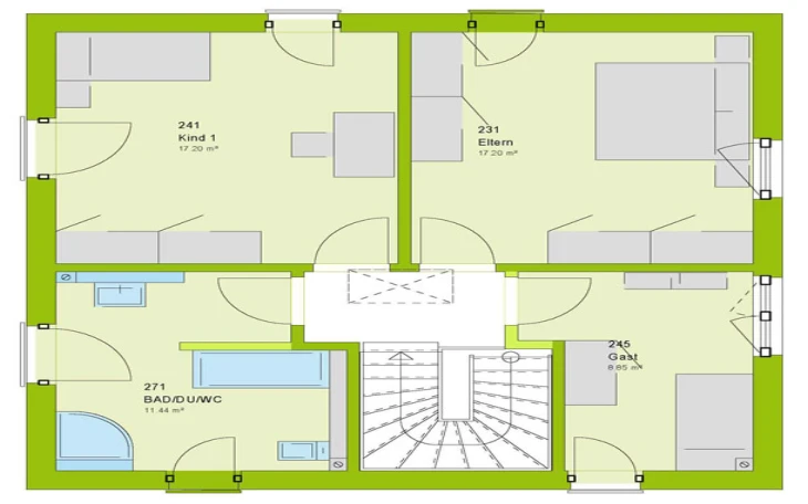 massa haus - Musterhaus Vario 1V Obergeschoss