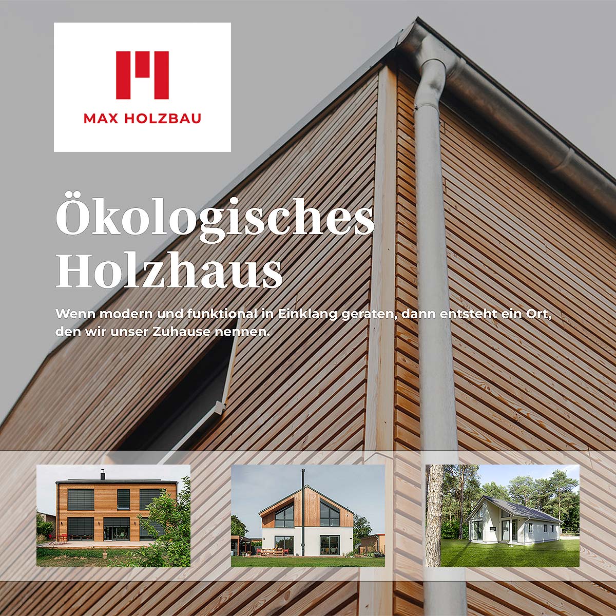 MAX Holzbau-Hauskatalog unverbindlich bestellen.