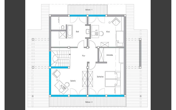 Meisterstück-Haus - Musterhaus Ästhektik Mannheim Dachgeschoss