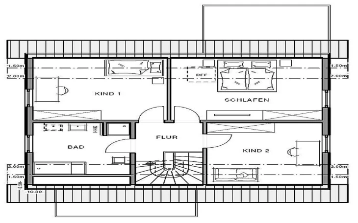 Meisterstück-Haus - Musterhaus Freiraum Cube Dachgeschoss