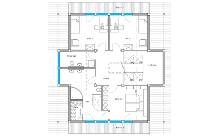 Meisterstück-Haus - Musterhaus Ästhetik Musterhaus Langenhagen Dachgeschoss