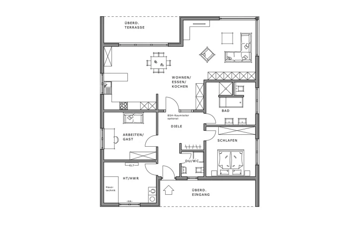 Meisterstück-Haus - Musterhaus La Cabana Erdgeschoss