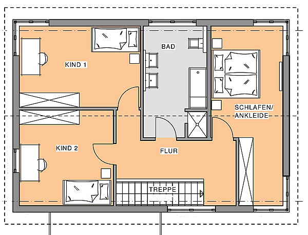 Musterhaus Fertighaus Kubus-Edition Holz 92 von ...