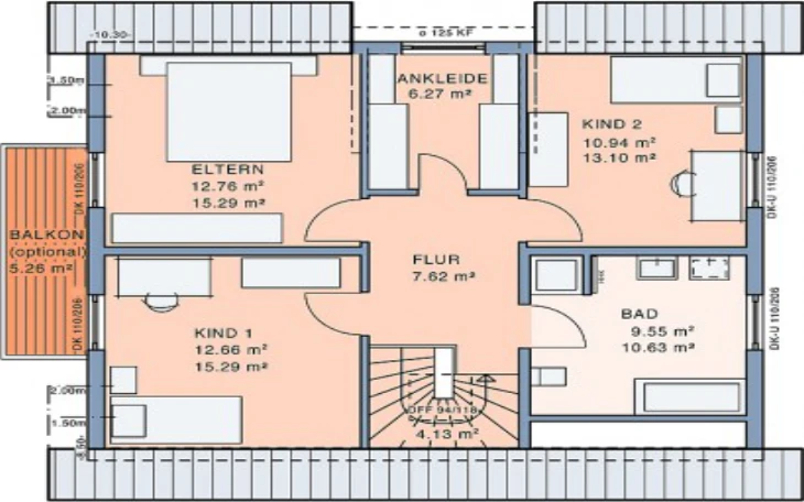 Meisterstück-Haus - Musterhaus Freiraum Large Dachgeschoss