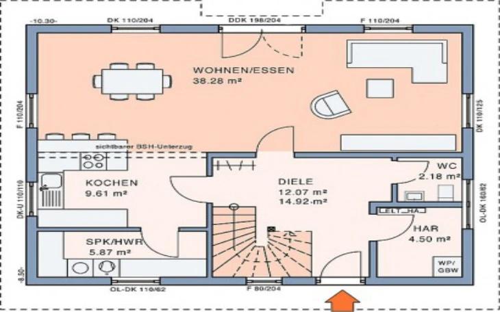 Meisterstück-Haus - Musterhaus Freiraum Large Erdgeschoss