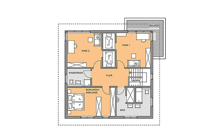 Meisterstück-Haus - Musterhaus Stadtvilla [schön]² Obergeschoss