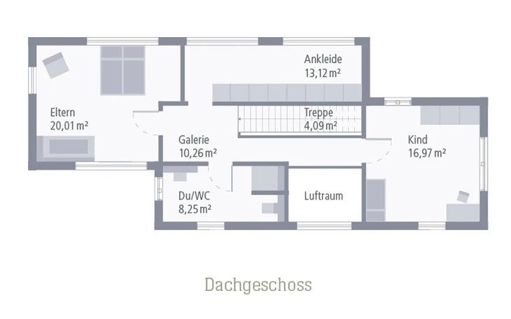 OKAL - Musterhaus Design 01 Obergeschoss