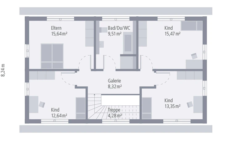 OKAL - Musterhaus Design 05 Dachgeschoss