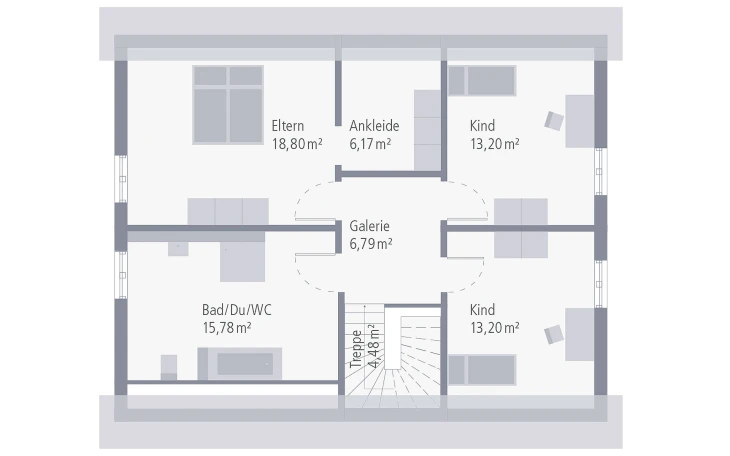 OKAL - Musterhaus Design 12 Dachgeschoss