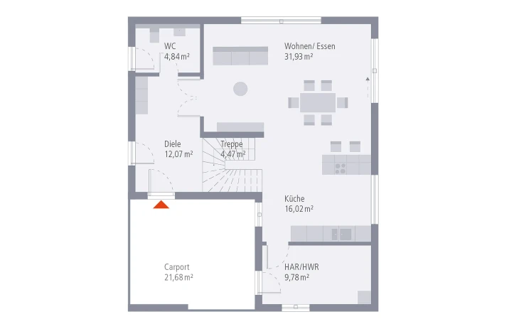 OKAL - Musterhaus Design 18.2 Erdgeschoss