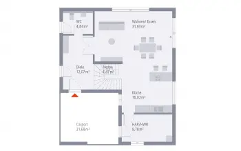Grundriss Familienhaus Design 18.2 von OKAL
