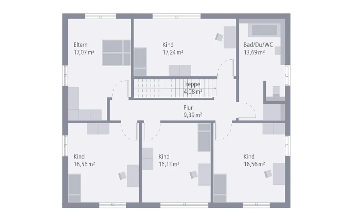 OKAL - Musterhaus Design 19.1 Obergeschoss