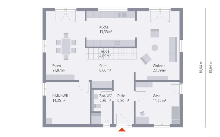 OKAL - Musterhaus Design 19.1 Erdgeschoss