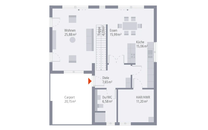 OKAL - Musterhaus Design 19.2 Erdgeschoss