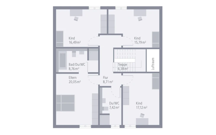OKAL - Musterhaus Design 21 Dachgeschoss