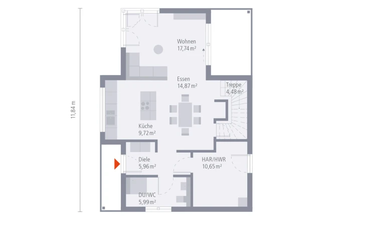 OKAL - Musterhaus Design 27 Erdgeschoss