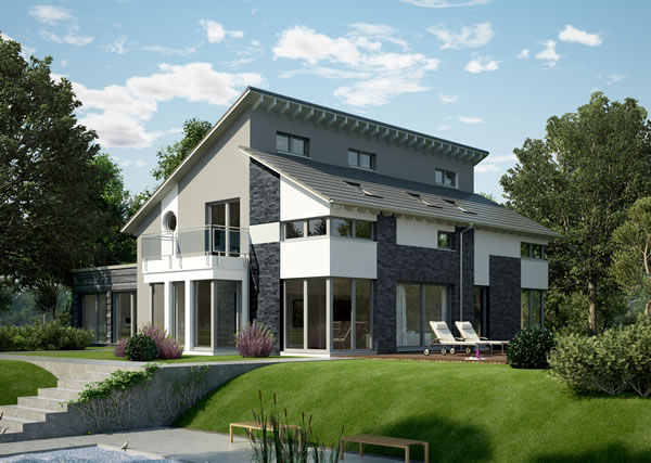 Musterhaus Wohnbeispiele Grundrisse Aller Haustypen Hausbau