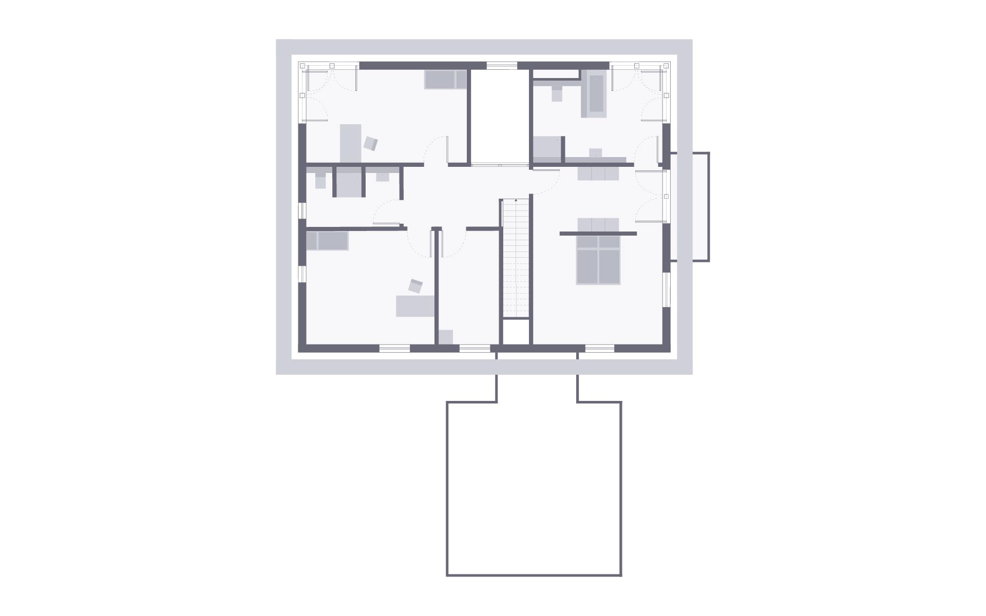 Dachgeschoss Musterhaus Kaarst von OKAL Haus GmbH