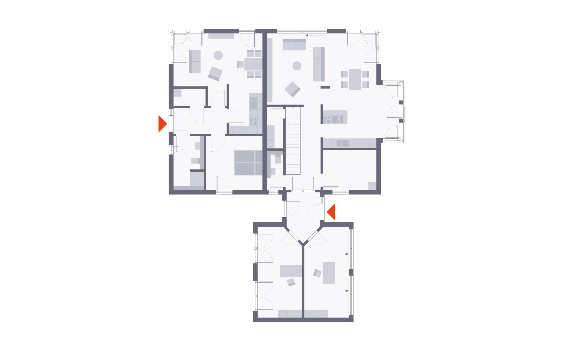 Erdgeschoss Musterhaus Kaarst von OKAL Haus GmbH