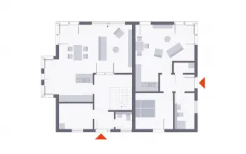 Grundriss Familienhaus Musterhaus Mannheim von OKAL