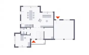 Grundriss Stadtvilla / Villa Musterhaus Schkeuditz von OKAL