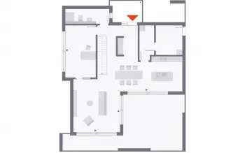 Grundriss Kubushaus Musterhaus Wuppertal von OKAL