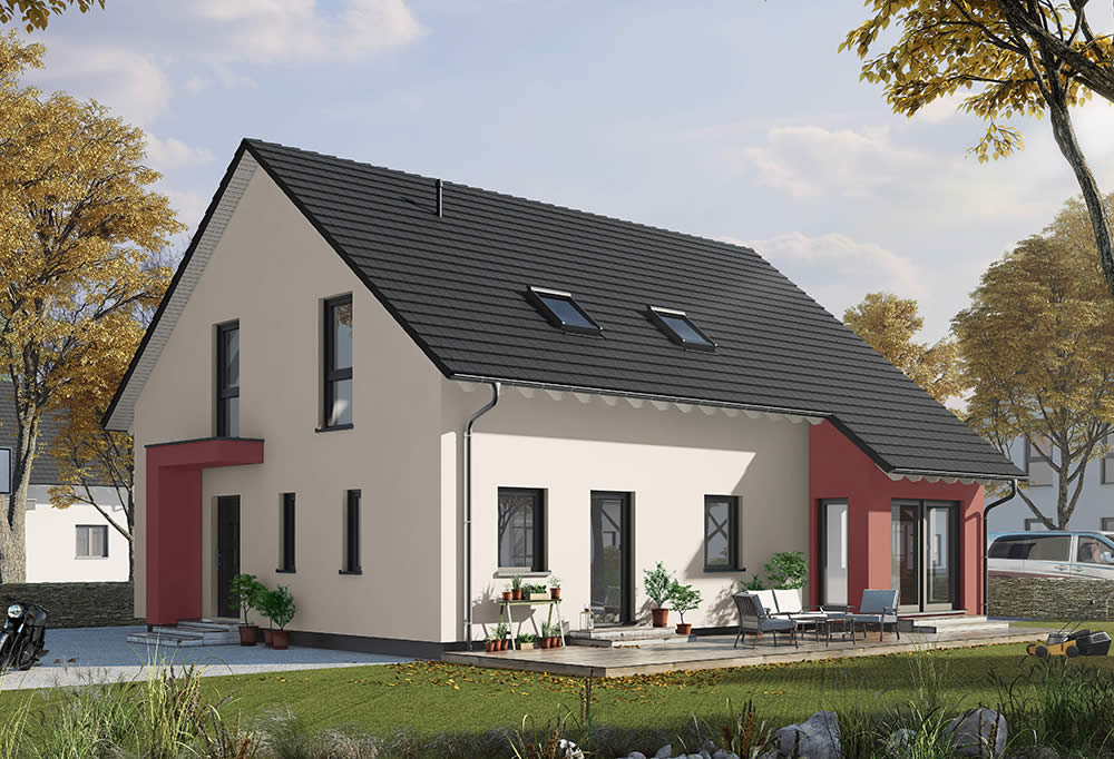 Musterhaus Wohnbeispiele Grundrisse Aller Haustypen Hausbau