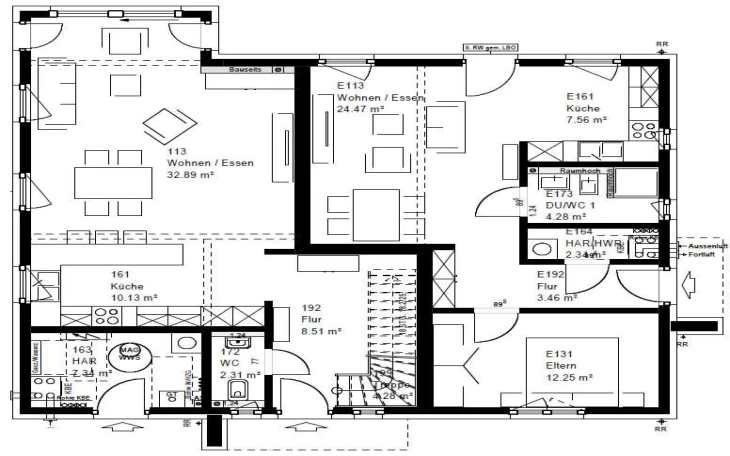 OKAL - Musterhaus RP 221 V1 90 Erdgeschoss