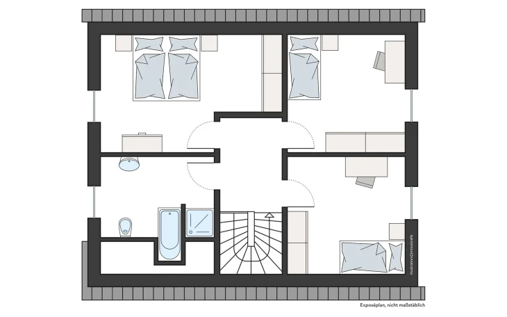 ProHaus - Musterhaus ProFamily 136/20 Dachgeschoss