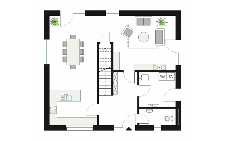 ProHaus - Musterhaus ProFamily 150/20 Erdgeschoss