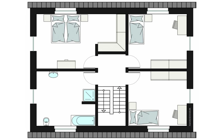 ProHaus - Musterhaus ProFamily 154/20 Dachgeschoss