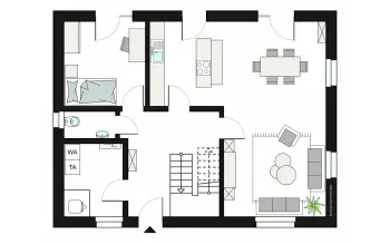 Grundriss Familienhaus ProFamily 154/20 von ProHaus