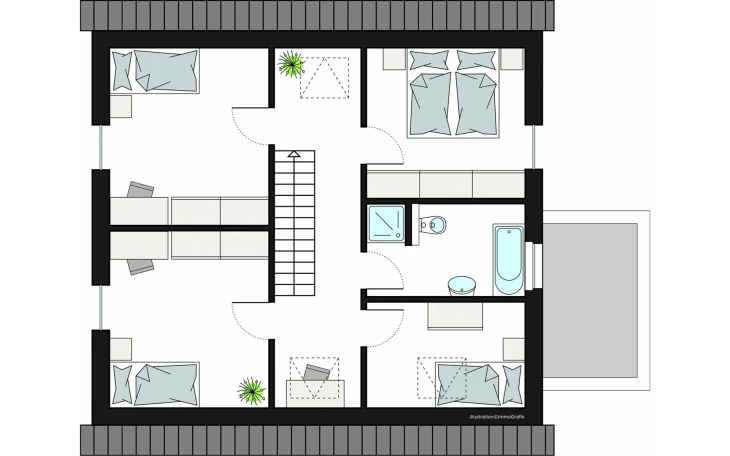 ProHaus - Musterhaus ProFamily 160/20 Dachgeschoss