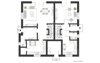 Grundriss Familienhaus ProGeneration 125/86 von ProHaus