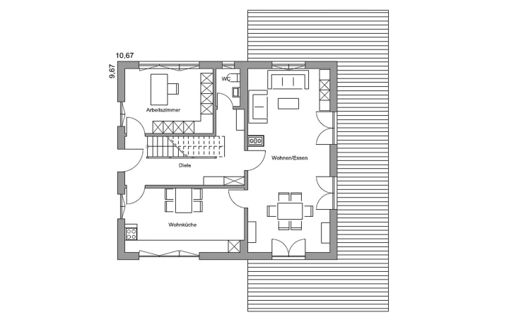 Regnauer - Musterhaus Eva Erdgeschoss