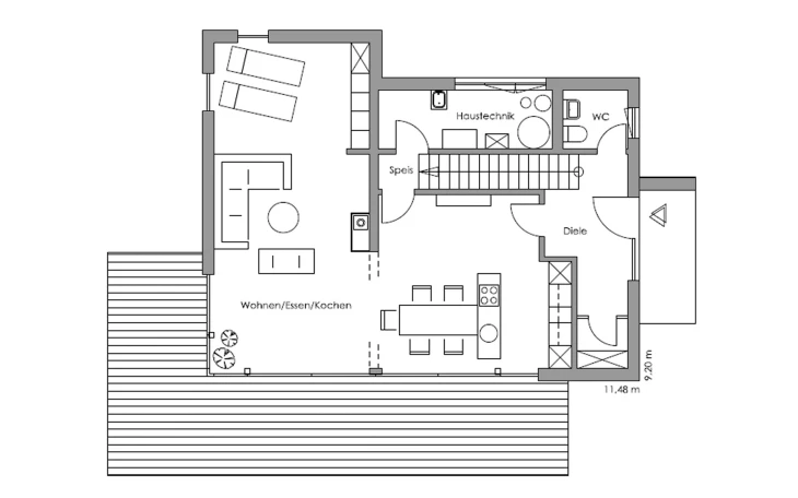 Regnauer - Musterhaus Vita-Cube - Fellbach Erdgeschoss