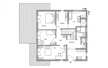 Grundriss Landhaus Herrsching von Regnauer