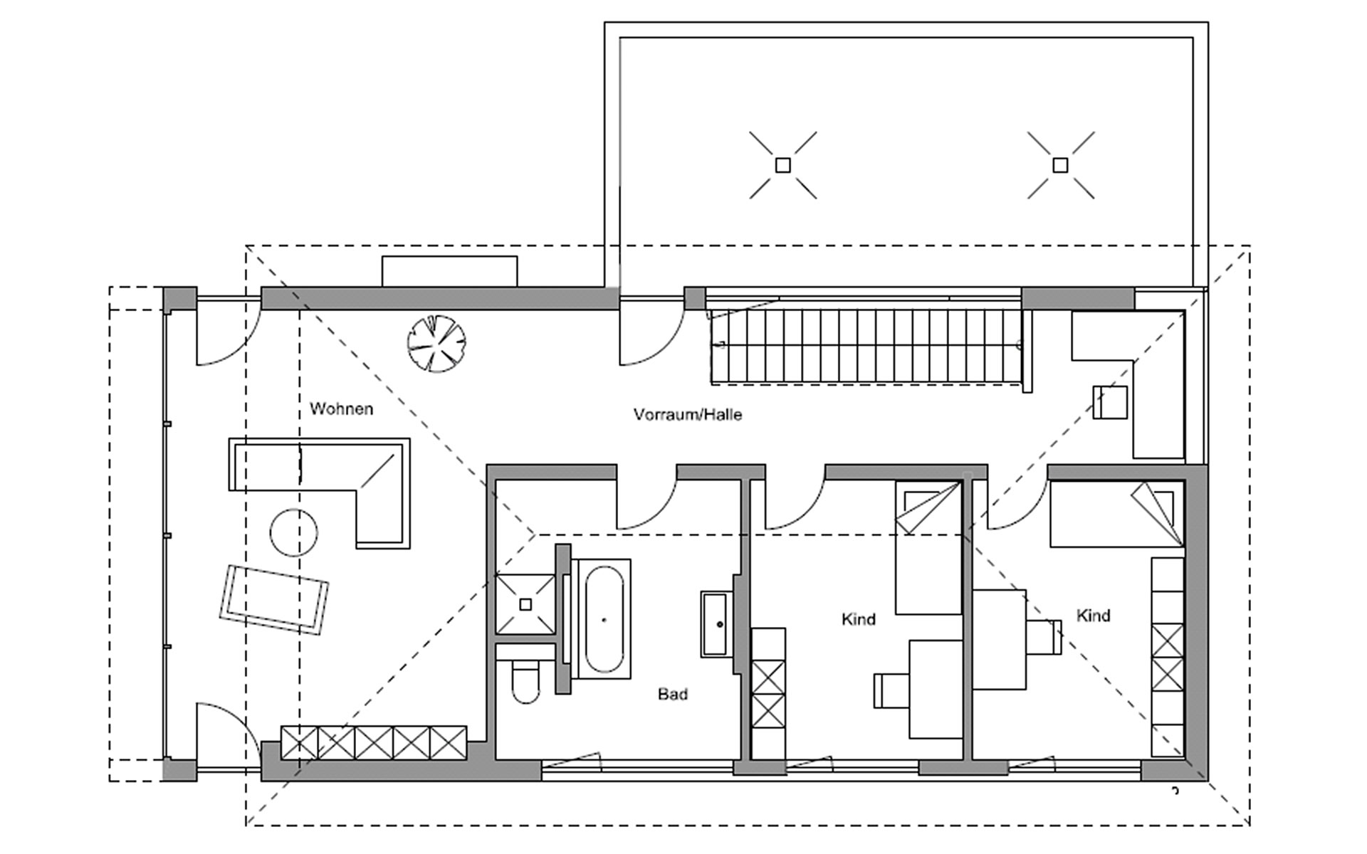 Obergeschoss Kufstein von Regnauer Hausbau GmbH & Co. KG